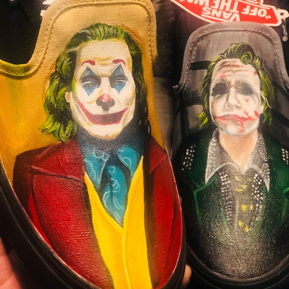 Joker customs Size 11 Womens Vans Slip on - Picture 2 of 2
